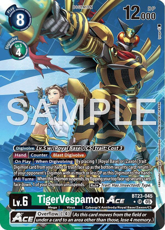TigerVespamon ACE (Alternate Art) - Hackers' Slumber (BT-23) NM *FOIL*