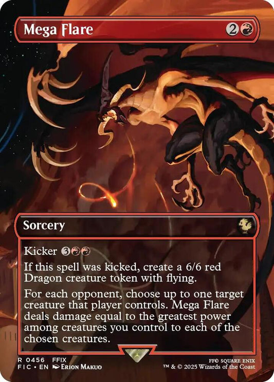Mega Flare (Borderless) - Commander: FINAL FANTASY (FIC) NM *FOIL*