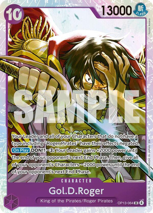 Gol.D.Roger (064) - Carrying On His Will (OP13) NM *FOIL*