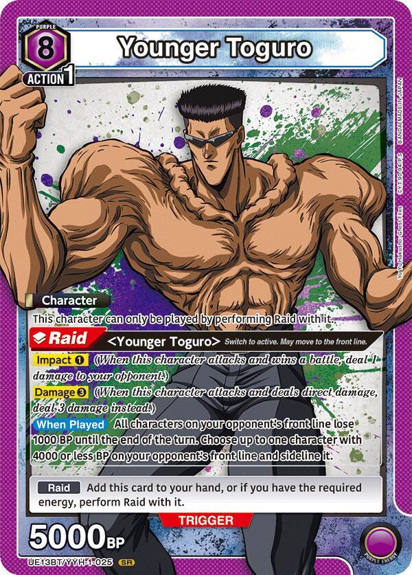 Younger Toguro (025) - UE13BT: Yu Yu Hakusho: Ghost Files (UE13BT) NM *FOIL*