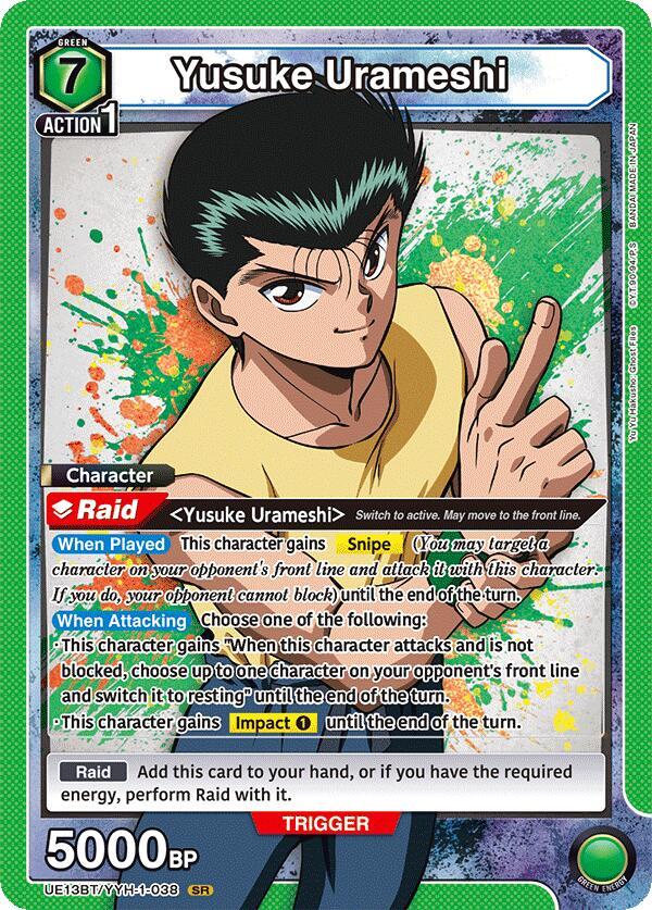 Yusuke Urameshi (038) - UE13BT: Yu Yu Hakusho: Ghost Files (UE13BT) NM *FOIL*