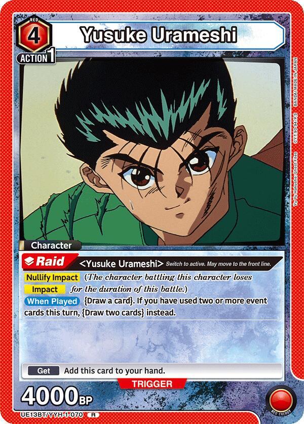 Yusuke Urameshi (070) - UE13BT: Yu Yu Hakusho: Ghost Files (UE13BT) NM *FOIL*