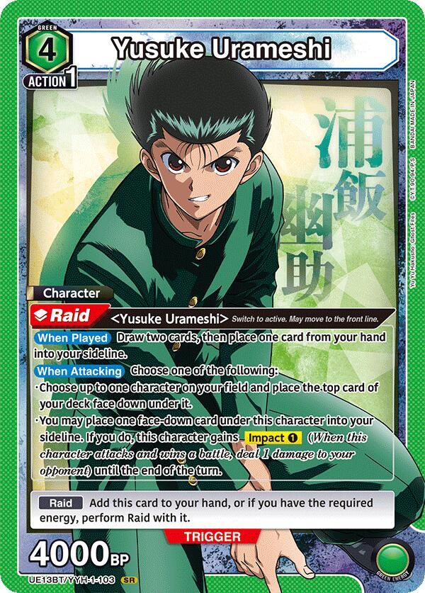 Yusuke Urameshi (103) - UE13BT: Yu Yu Hakusho: Ghost Files (UE13BT) NM *FOIL*