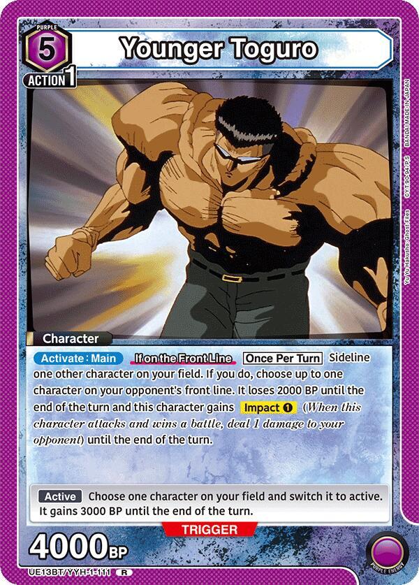 Younger Toguro (111) - UE13BT: Yu Yu Hakusho: Ghost Files (UE13BT) NM *FOIL*