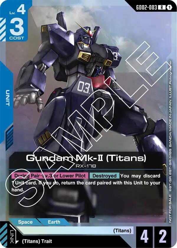 Gundam Mk-II (Titans) (Store Tournament Participant Pack 02) - Gundam Promotional Cards (GCG-PR) NM *FOIL*