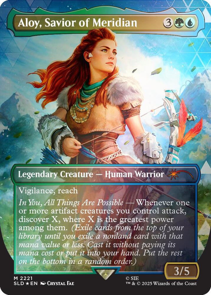 Aloy, Savior of Meridian (Rainbow Foil) - Secret Lair Drop Series (SLD) NM *FOIL*