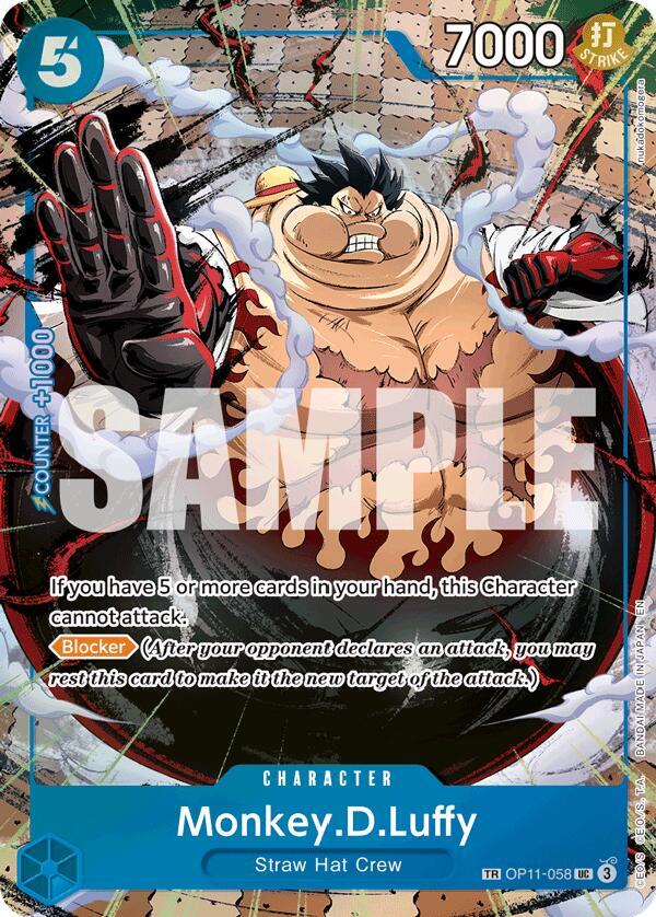 Monkey.D.Luffy - OP11-058 (TR) - Carrying On His Will (OP13) NM *FOIL*