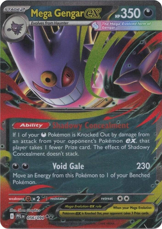 Mega Gengar ex - ME02: Phantasmal Flames (PFL) NM *FOIL*