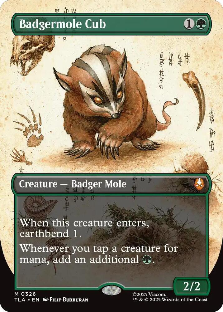 Badgermole Cub (Borderless) - Avatar: The Last Airbender (TLA) NM