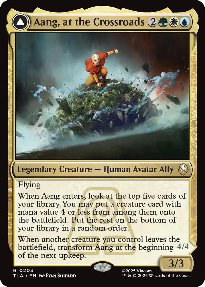 Aang, at the Crossroads - Avatar: The Last Airbender (TLA) NM