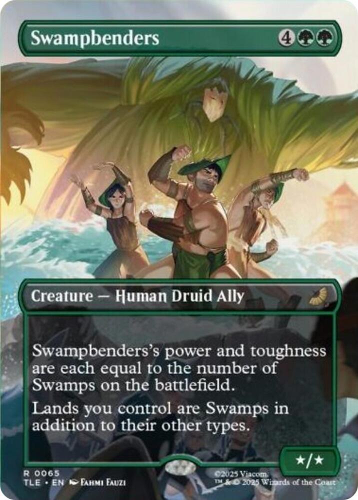 Swampbenders (Borderless) - Avatar: The Last Airbender: Eternal-Legal (TLE) NM *FOIL*