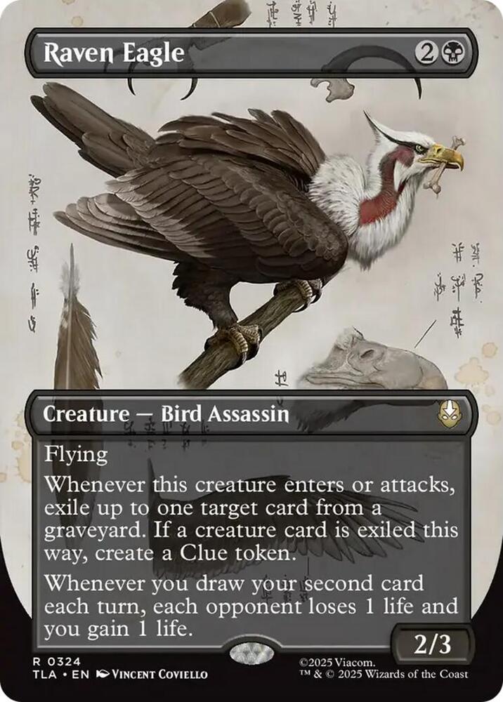 Raven Eagle (Borderless) - Avatar: The Last Airbender (TLA) NM *FOIL*