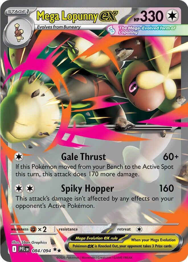 Mega Lopunny ex - 084/094 - ME02: Phantasmal Flames (PFL) NM *FOIL*