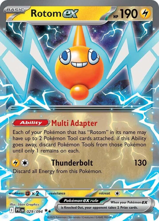 Rotom ex - 029/094 - ME02: Phantasmal Flames (PFL) NM *FOIL*