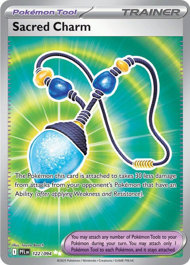 Sacred Charm - 122/094 - ME02: Phantasmal Flames (PFL) NM *FOIL*