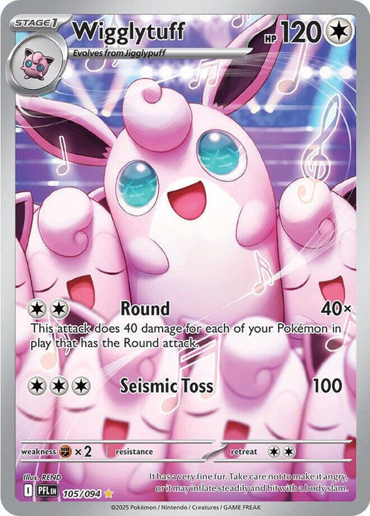 Wigglytuff - 105/094 - ME02: Phantasmal Flames (PFL) NM *FOIL*