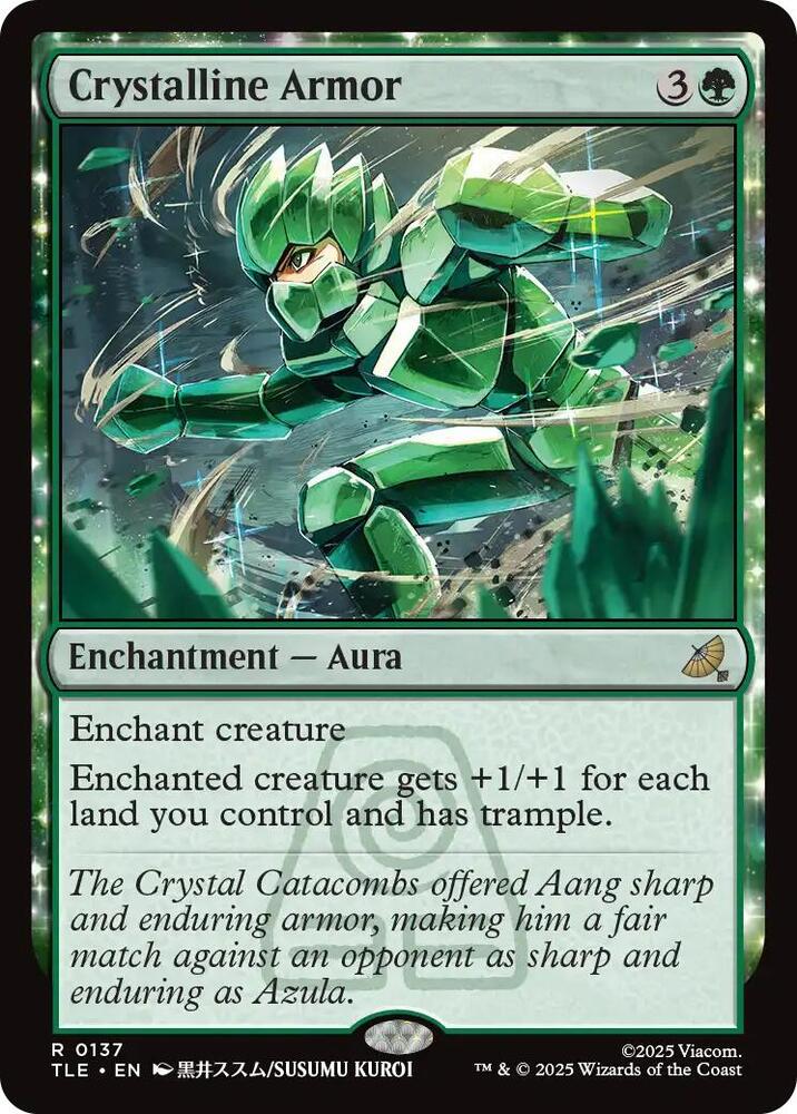 Crystalline Armor - Avatar: The Last Airbender: Eternal-Legal (TLE) NM *FOIL*