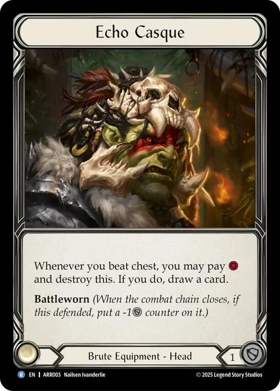 Echo Casque - Armory Deck: Rhinar NM *Rainbow Foil*