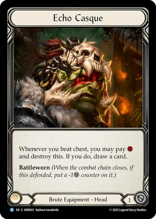 Echo Casque - Armory Deck: Rhinar NM *Rainbow Foil*