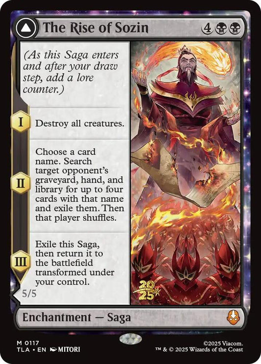 The Rise of Sozin - Prerelease Cards (PRE) NM *FOIL* SEALED
