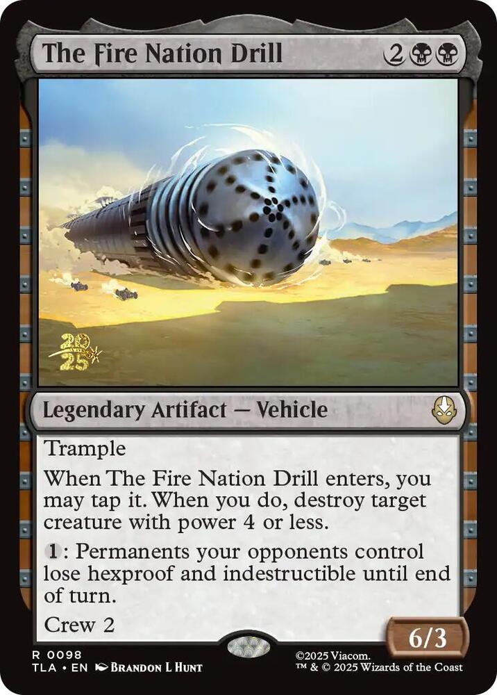 The Fire Nation Drill - Prerelease Cards (PRE) NM *FOIL* SEALED