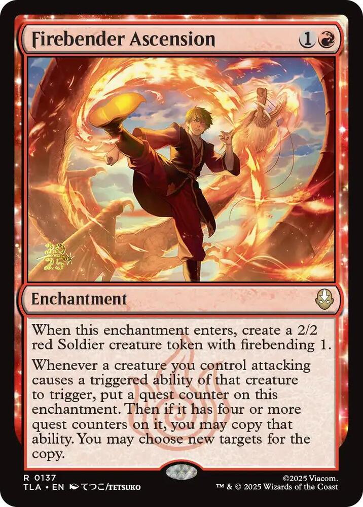 Firebender Ascension - Prerelease Cards (PRE) NM *FOIL* SEALED