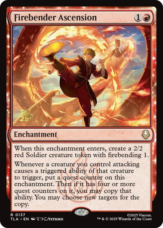 Firebender Ascension - Prerelease Cards (PRE) NM *FOIL* SEALED