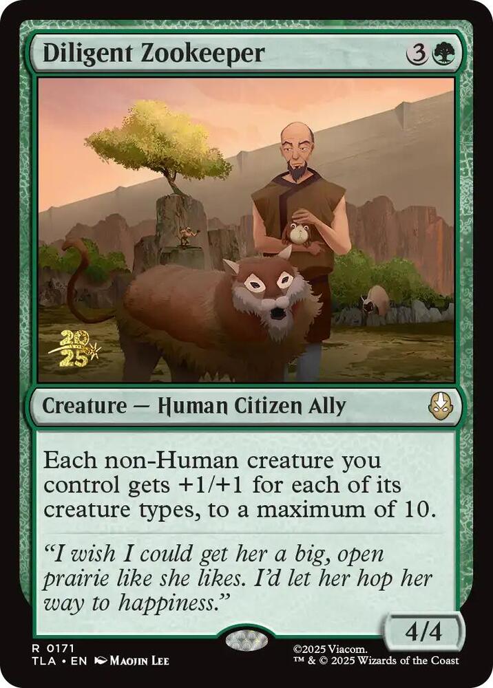 Diligent Zookeeper - Prerelease Cards (PRE) NM *FOIL* SEALED
