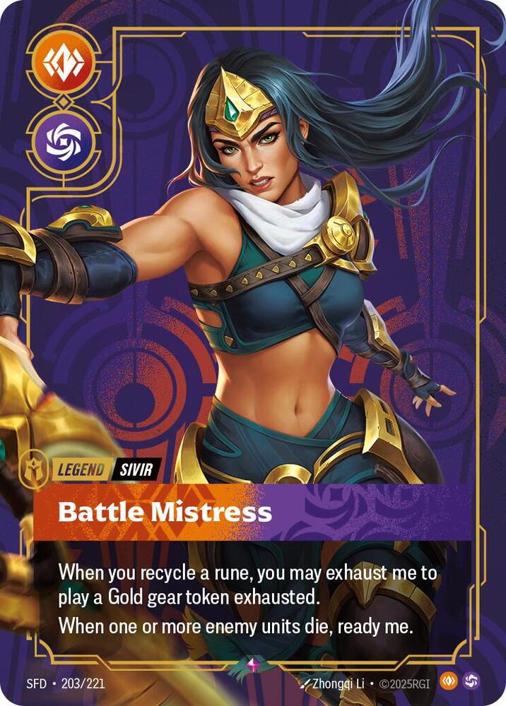 Sivir - Battle Mistress - Spiritforged (SFD) NM *FOIL*