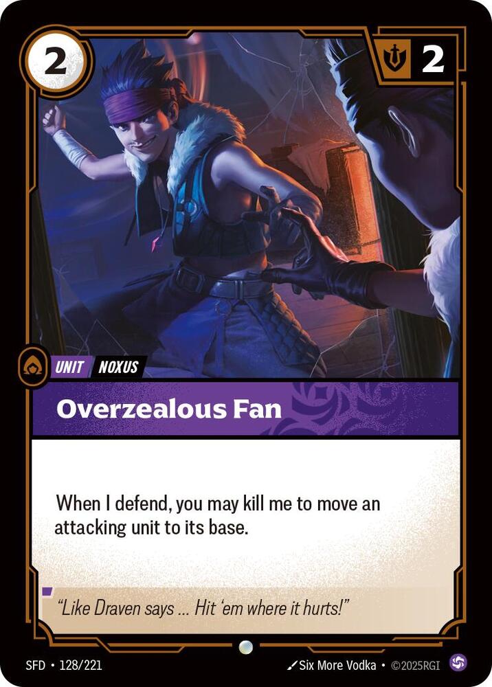 Overzealous Fan - Spiritforged (SFD) NM *FOIL*
