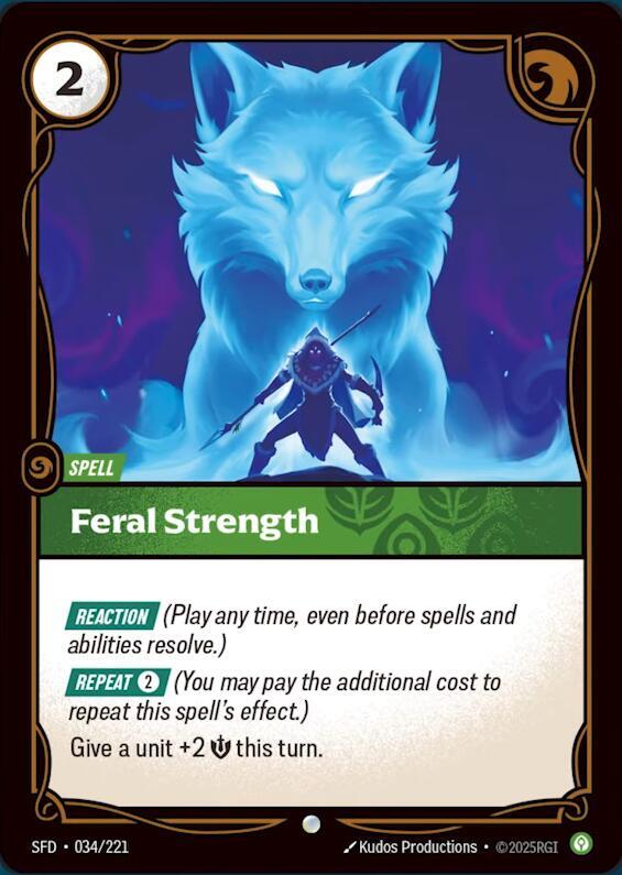 Feral Strength - Spiritforged (SFD) NM *FOIL*