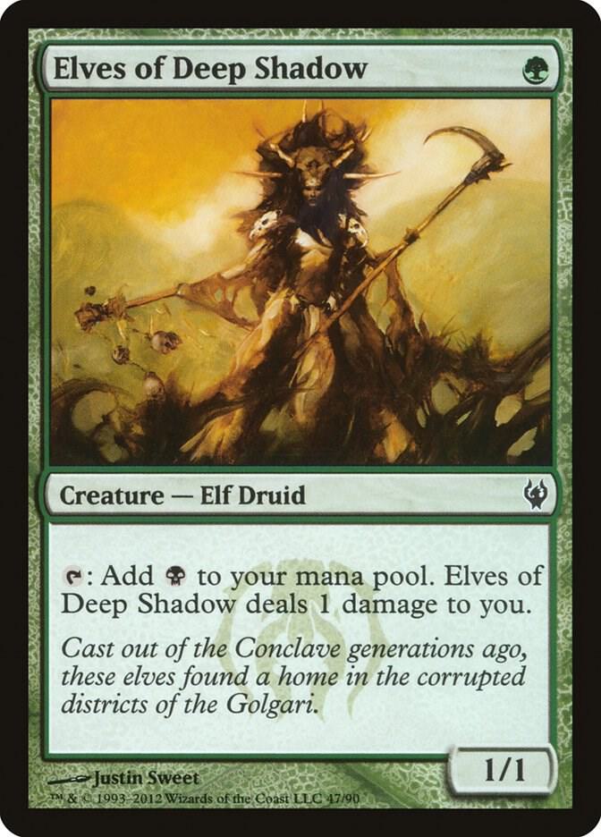 Elves of Deep Shadow - Duel Decks: Izzet vs. Golgari (DDJ) LP