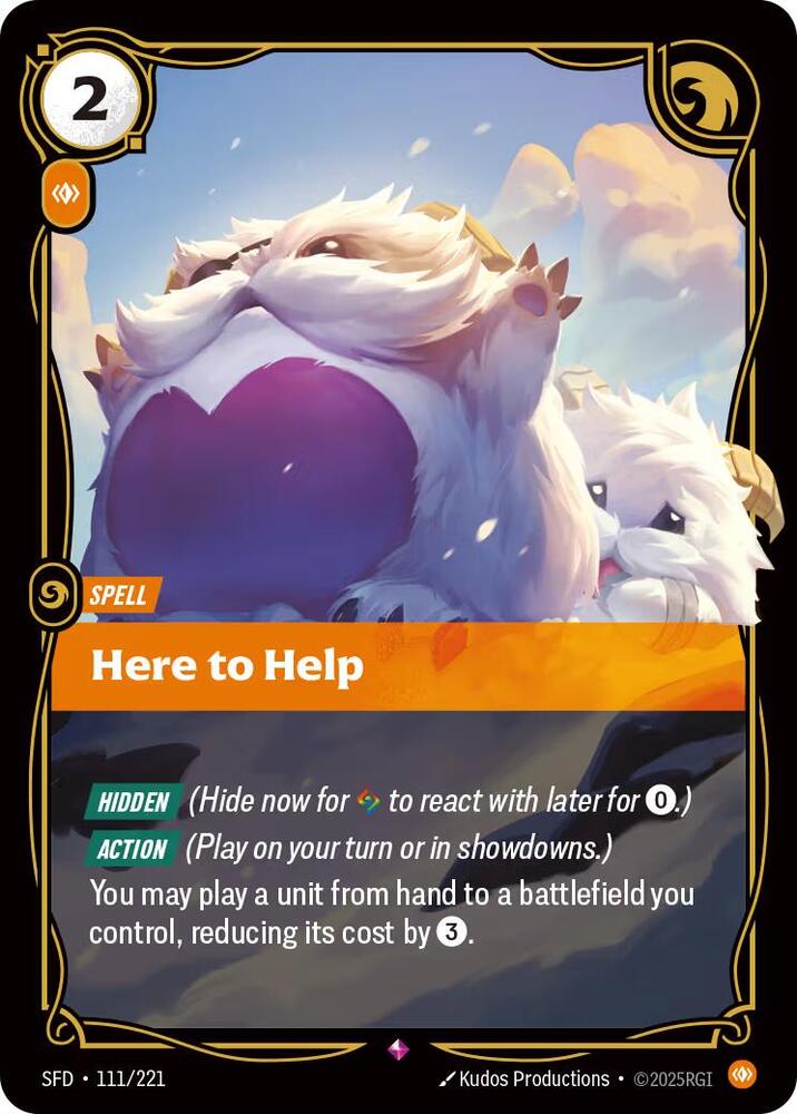 Here to Help - Spiritforged (SFD) NM *FOIL*