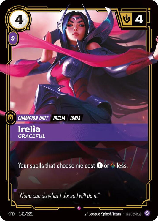 Irelia - Graceful - Spiritforged (SFD) NM *FOIL*