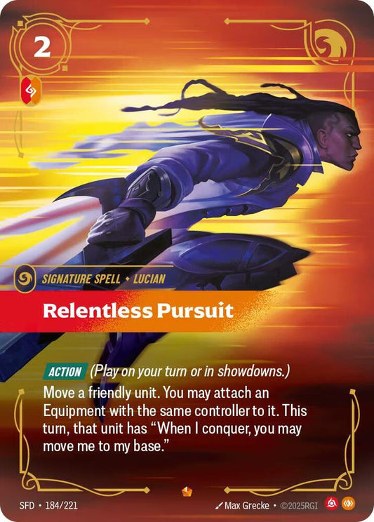 Relentless Pursuit - Spiritforged (SFD) NM *FOIL*