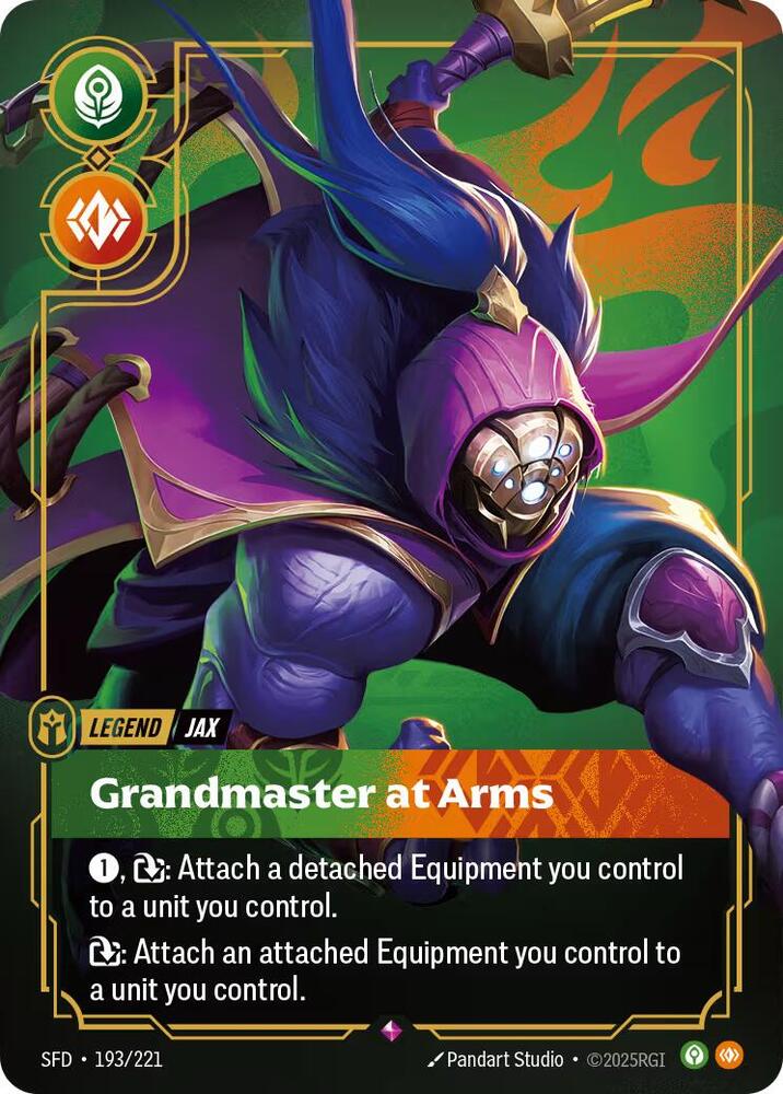 Jax - Grandmaster At Arms - Spiritforged (SFD) NM *FOIL*