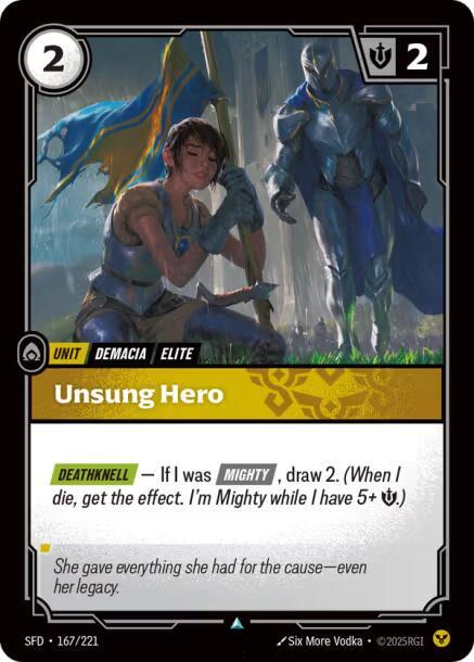 Unsung Hero - Spiritforged (SFD) NM *FOIL*