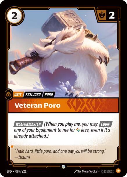 Veteran Poro - Spiritforged (SFD) NM *FOIL*