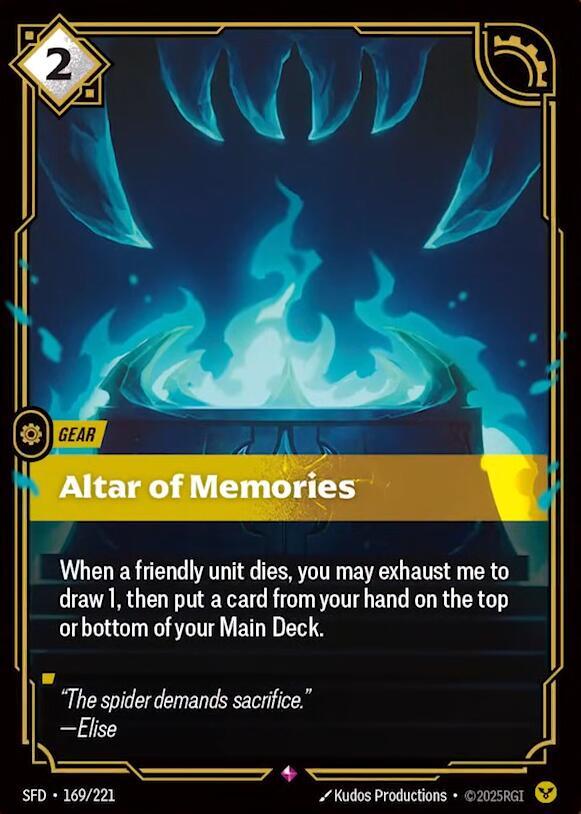 Altar of Memories - Spiritforged (SFD) NM *FOIL*