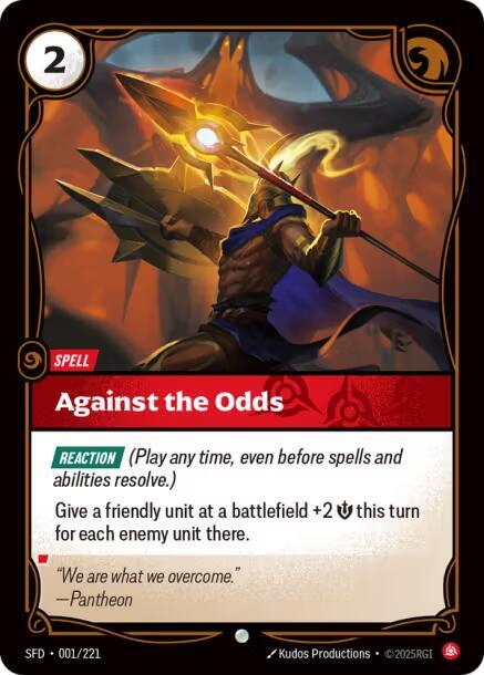 Against the Odds - Spiritforged (SFD) NM *FOIL*