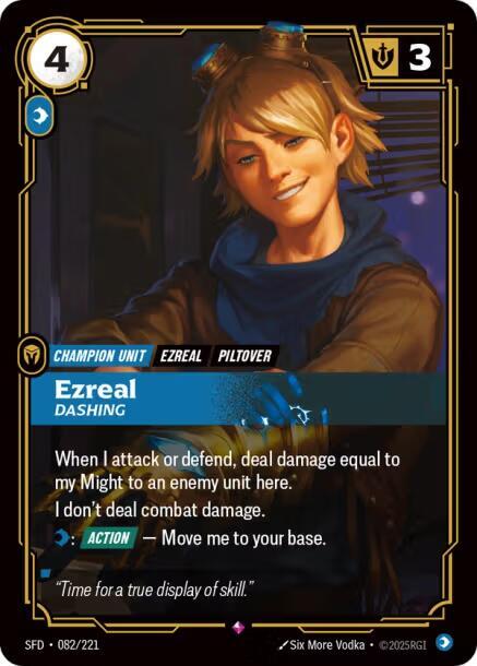 Ezreal - Dashing - Spiritforged (SFD) NM *FOIL*