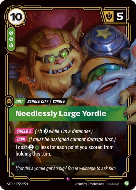 Needlessly Large Yordle - Spiritforged (SFD) NM *FOIL*