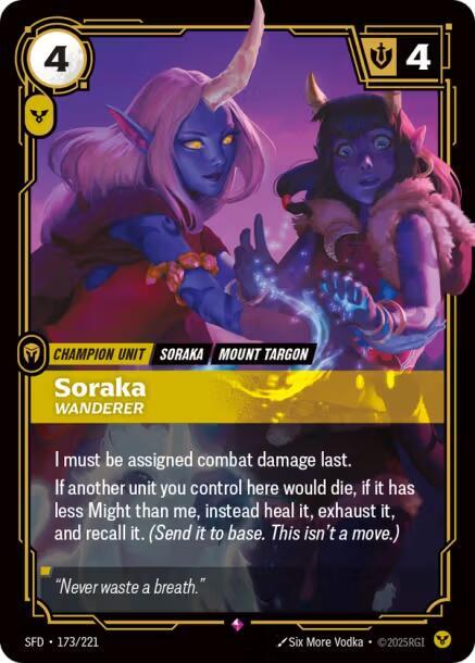 Soraka - Wanderer - Spiritforged (SFD) NM *FOIL*