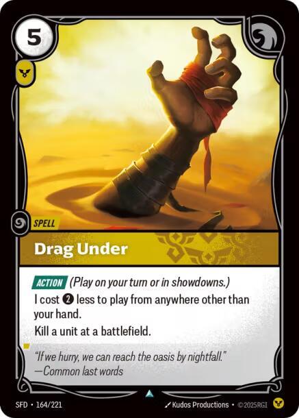 Drag Under - Spiritforged (SFD) NM *FOIL*