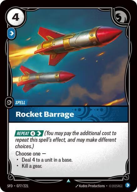 Rocket Barrage - Spiritforged (SFD) NM *FOIL*