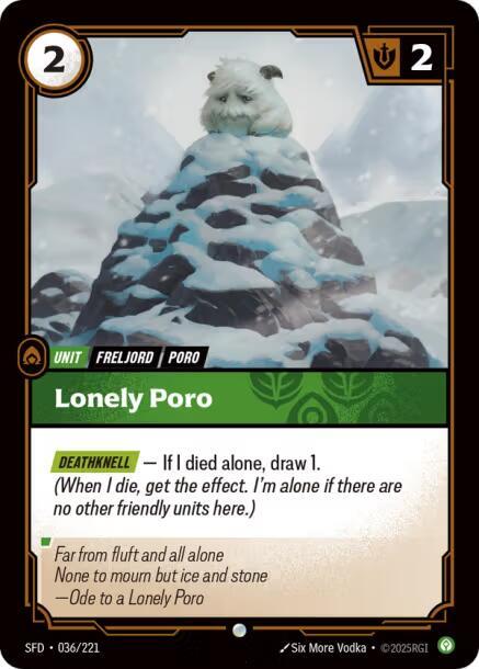 Lonely Poro - Spiritforged (SFD) NM *FOIL*