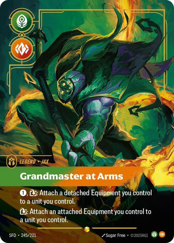 Jax - Grandmaster At Arms (Overnumbered) - Spiritforged (SFD) NM *FOIL*