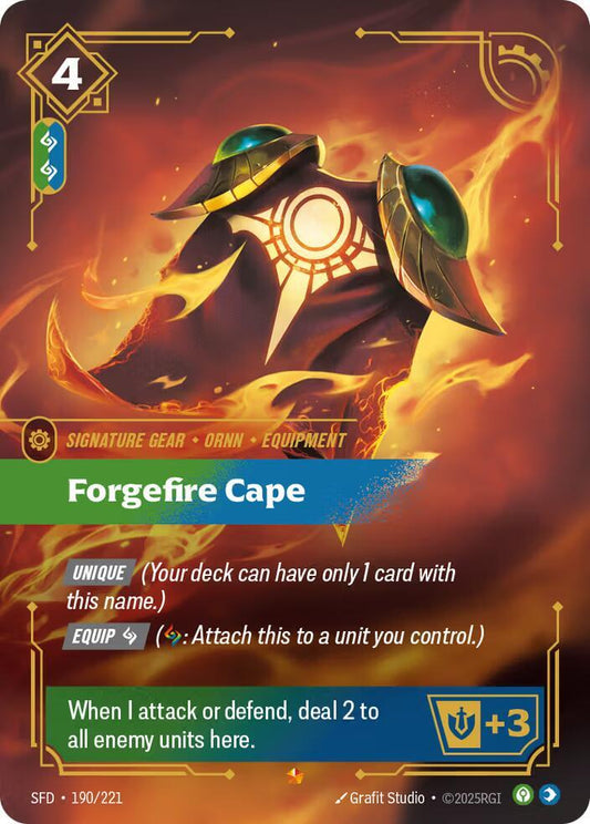 Forgefire Cape - Spiritforged (SFD) NM *FOIL*