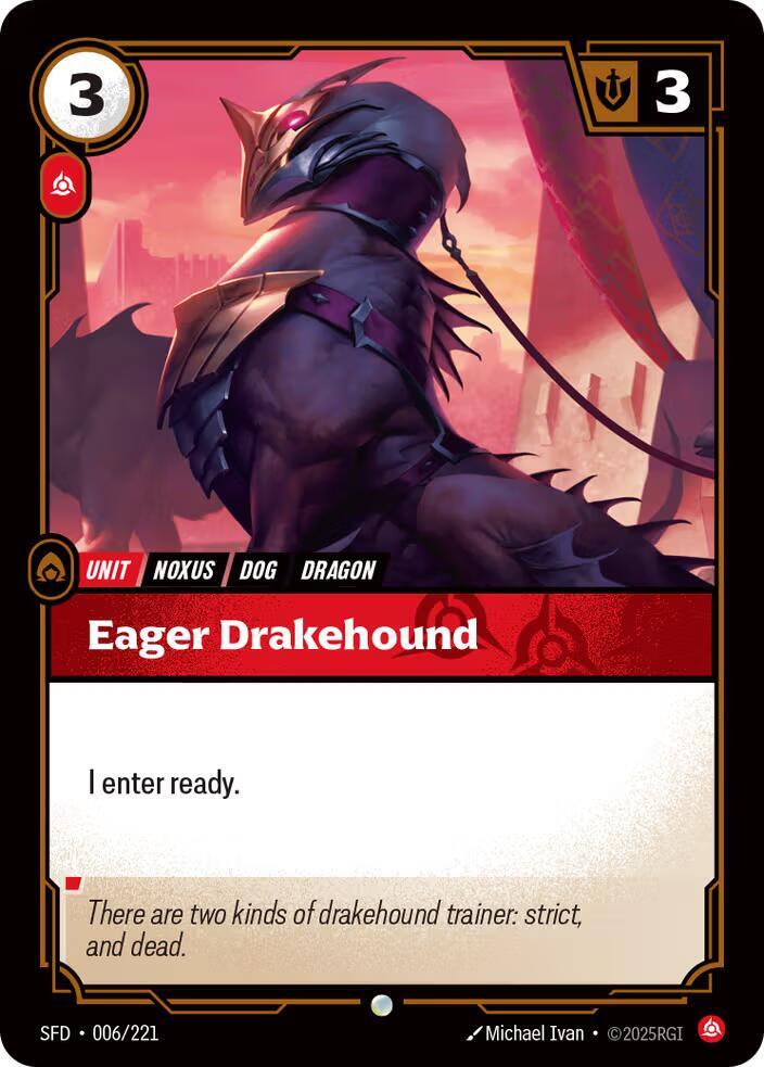 Eager Drakehound - Spiritforged (SFD) NM *FOIL*