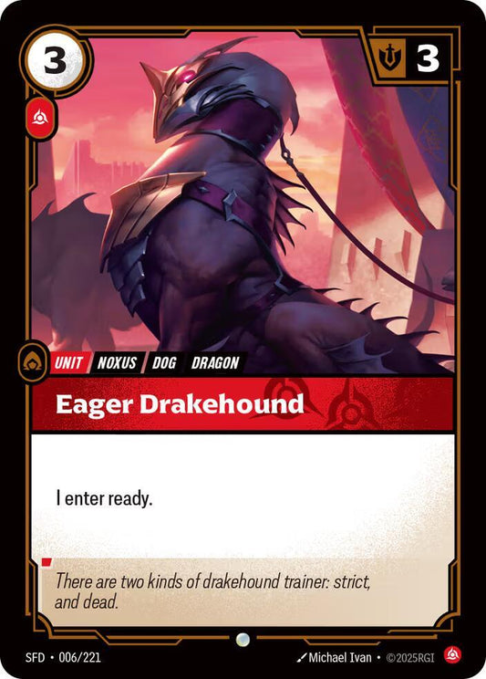 Eager Drakehound - Spiritforged (SFD) NM *FOIL*